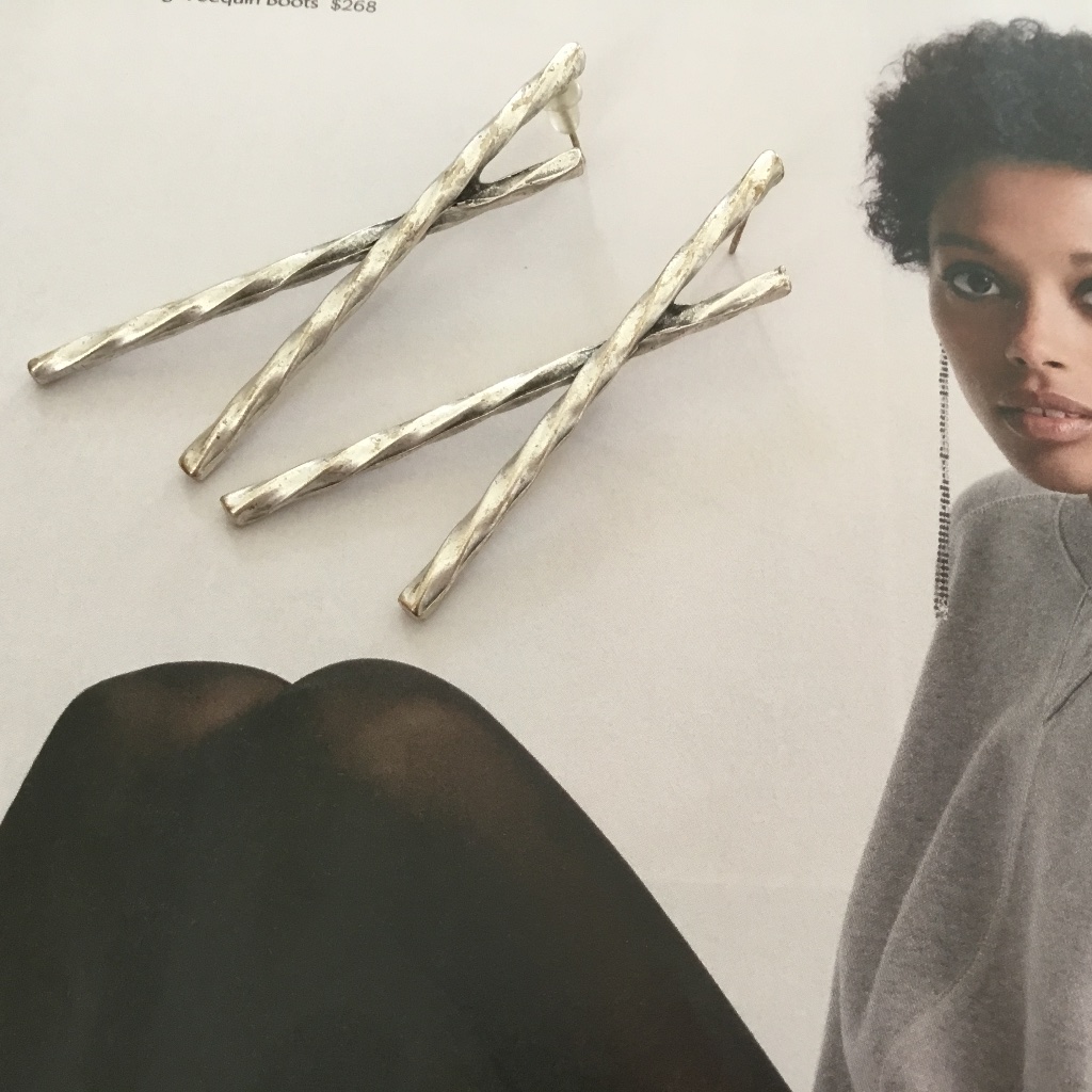 Artisan Crafted Modern Geometric Earrings Are Nwot!